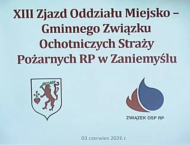 XIII Zjazd OSP w Zaniemyślu: nowe władze i podsumowanie 5 lat działalności