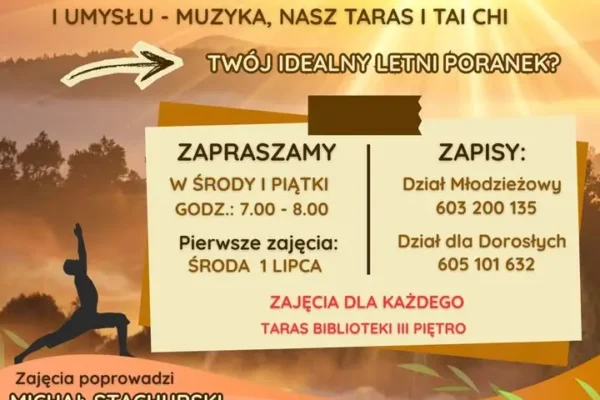 Darmowe zajęcia Tai Chi w Środzie Wielkopolskiej – zapisy trwają
