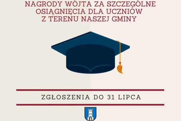 Nagrody Wójta dla uczniów z Gminy Nowe Miasto nad Wartą – zgłoszenia do 31 lipca