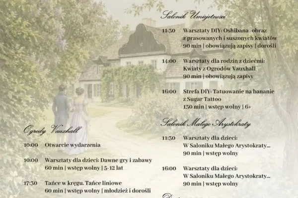 Piknik Lady W. w Koszutach – program i tajemnice dworskiego ogrodu