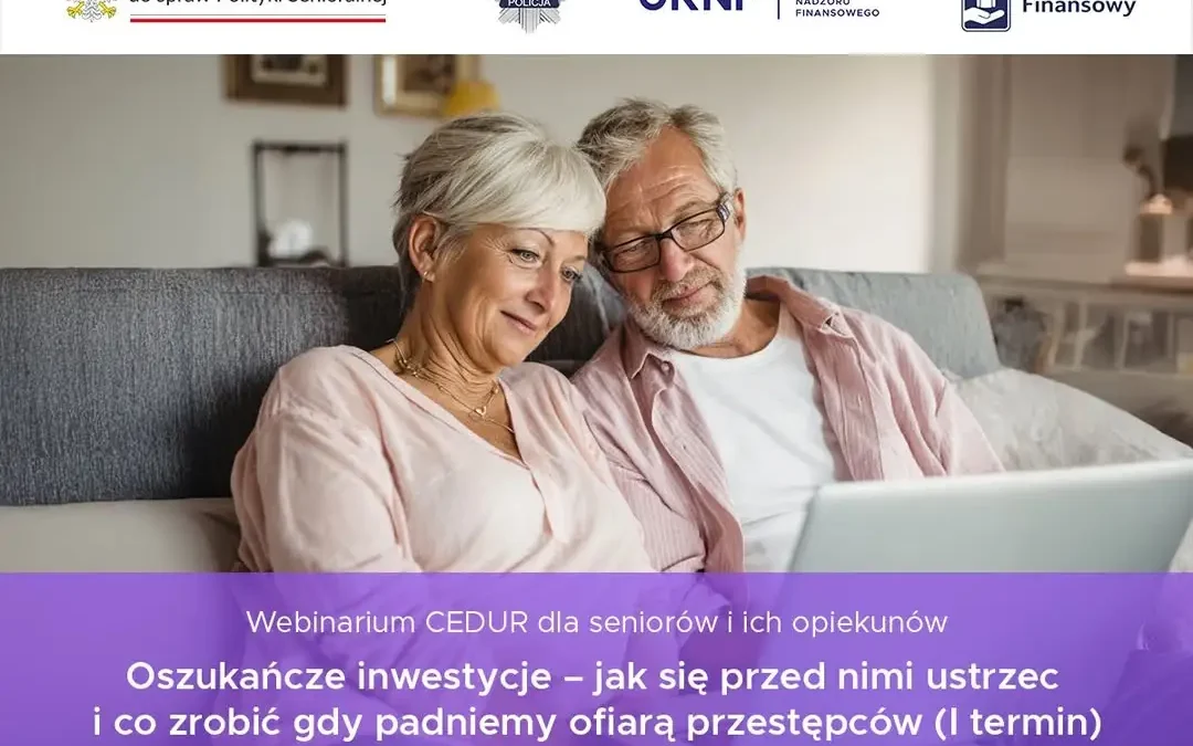 Webinarium dla seniorów o oszustwach finansowych w Środzie Wielkopolskiej