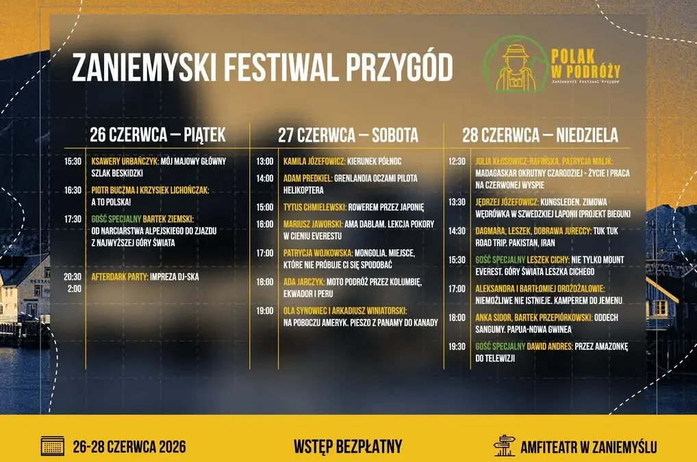 7. Zaniemyski Festiwal Przygód – „Polak w podróży”