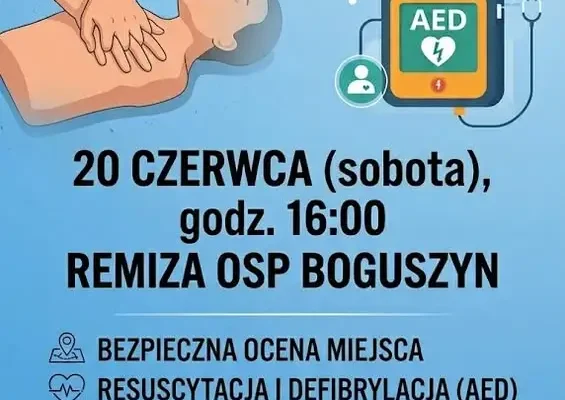 Dzień Pierwszej Pomocy w Boguszynie – bezpłatne szkolenie dla mieszkańców