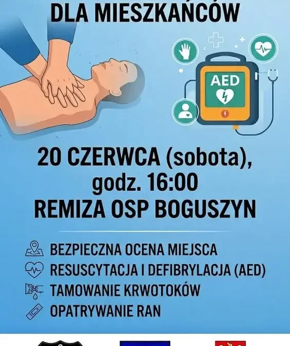 Dzień Pierwszej Pomocy w Boguszynie – bezpłatne szkolenie dla mieszkańców