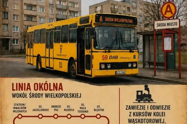 Bezpłatna linia turystyczna dowozowa na pociągi Średzkiej Kolei Powiatowej