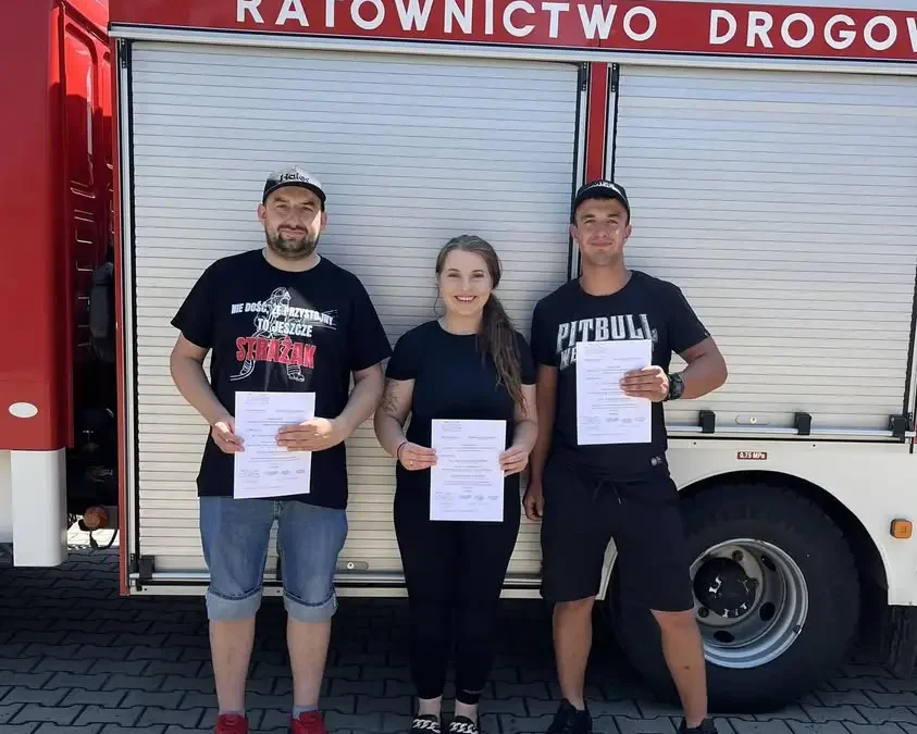 Trzech druhów z OSP Nowe Miasto nad Wartą zdobyło tytuł ratownika KPP