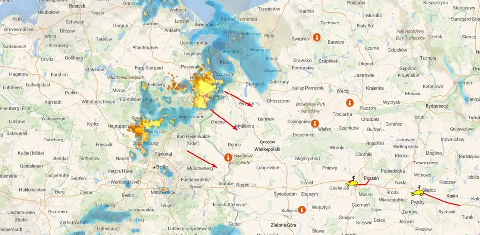 Groźna superkomórka burzowa wkracza do Polski – alert dla mieszkańców