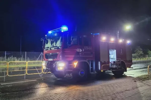 Nocna burza w gminie Nowe Miasto nad Wartą – strażacy usuwali skutki