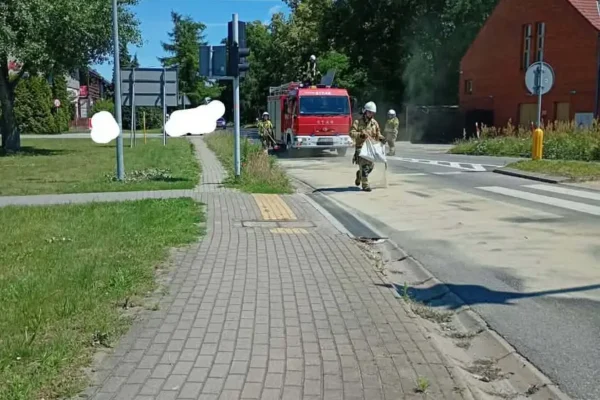 Plama oleju w Nowym Mieście nad Wartą i Klęce – interwencja OSP