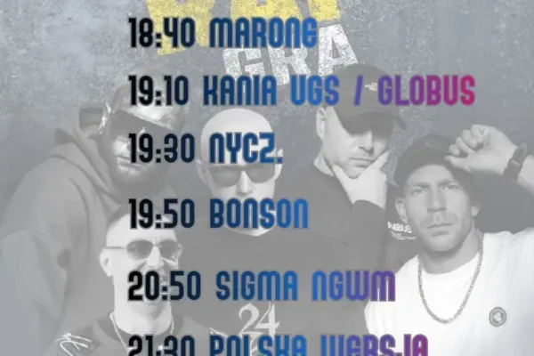 Środa Rap Gra 2026 – trzecia edycja hip-hopowej imprezy nad jeziorem średzkim