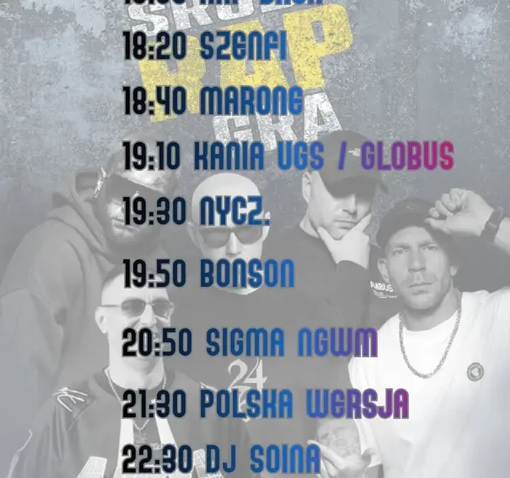 Środa Rap Gra 2026 – trzecia edycja hip-hopowej imprezy nad jeziorem średzkim