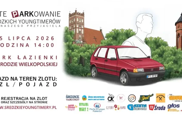 Piąte parkowanie Średzkich Youngtimerów w Parku Łazienki – gratka dla fanów klasycznej motoryzacji
