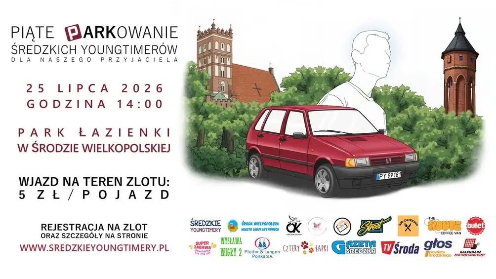 Piąte parkowanie Średzkich Youngtimerów w Parku Łazienki – gratka dla fanów klasycznej motoryzacji