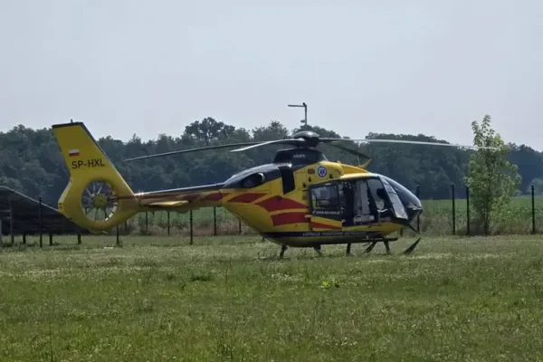 Wypadek w zakładzie w Klęce – mężczyzna wpadł do zbiornika podczas prac konserwacyjnych