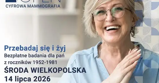 Bezpłatne badania mammograficzne dla pań w Środzie Wielkopolskiej 14 lipca