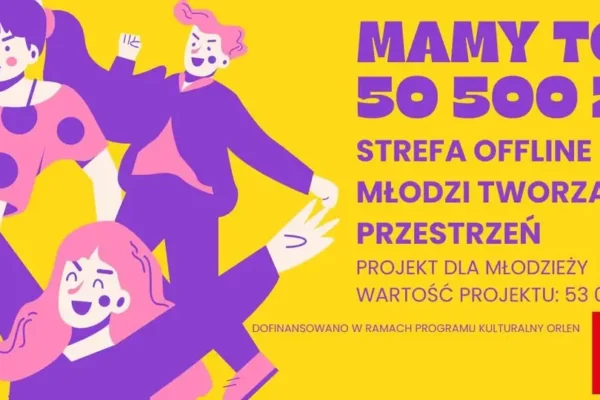Młodzież z gminy stworzy strefę offline – 50 500 zł dofinansowania z programu Kulturalny ORLEN
