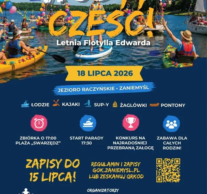 Letnia Flotylla Edwarda – kolorowa parada na Jeziorze Raczyńskim