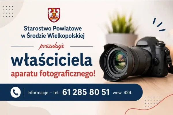 Znaleziono aparat fotograficzny w Płaczkach – starostwo szuka właściciela