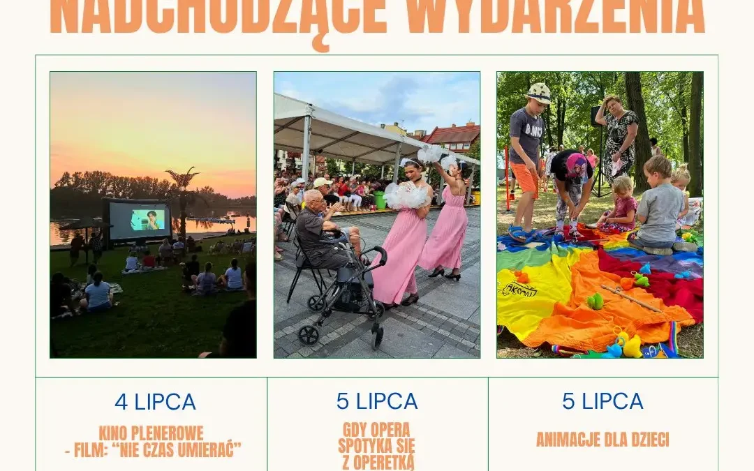 Letnie kino plenerowe i koncert w Środzie Wielkopolskiej – weekend 4-5 lipca