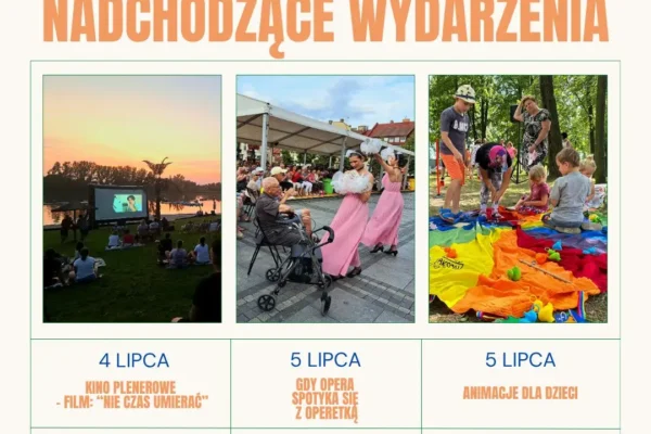 Letnie kino plenerowe i koncert w Środzie Wielkopolskiej – weekend 4-5 lipca
