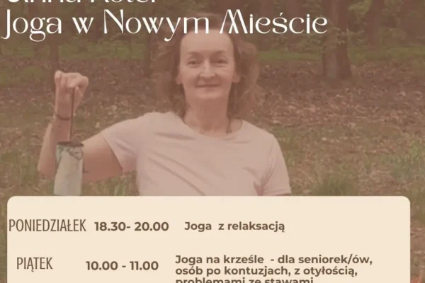 Letnia joga z Anną Roter – zajęcia bez zmian w wakacje