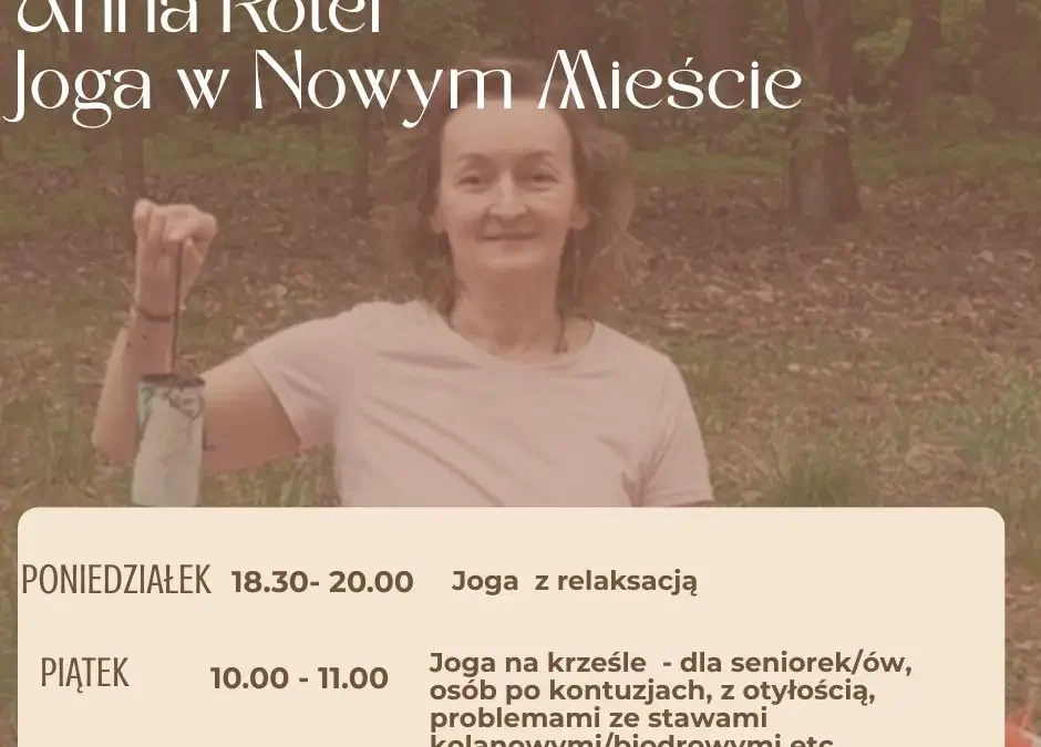 Letnia joga z Anną Roter – zajęcia bez zmian w wakacje
