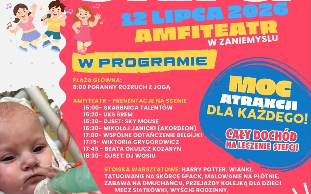 Festyn charytatywny dla Stefci w Zaniemyślu już 12 lipca
