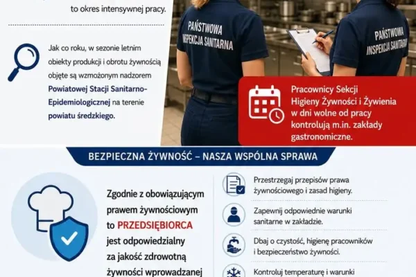 Wzmozony nadzor sanepidu nad zywnoscia w powiecie sredzkim w okresie letnim