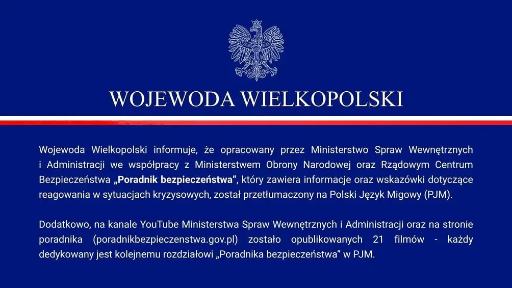 Poradnik bezpieczeństwa w Polskim Języku Migowym – dostępny dla wszystkich