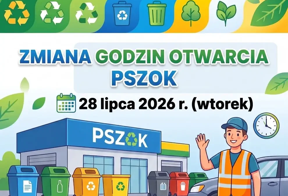 Zmiana godzin otwarcia PSZOK w Aleksandrowie 28 lipca 2026