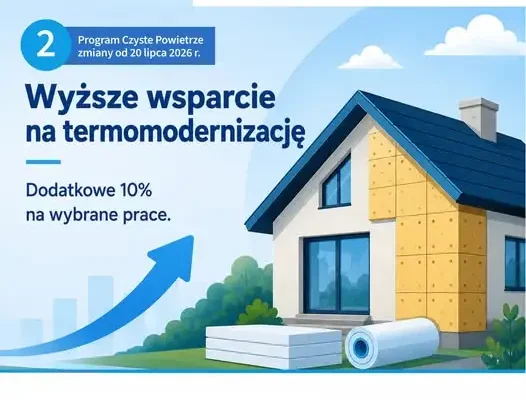 Program Czyste Powietrze: wyższe dotacje i łatwiejszy dostęp od 20 lipca