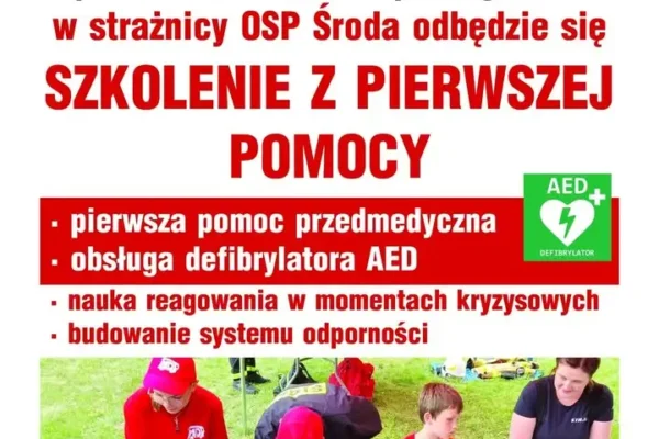 Szkolenie z pierwszej pomocy w Środzie Wielkopolskiej – budujemy odporność społeczną