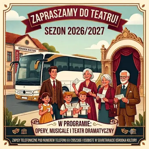 Rusza rekrutacja na wyjazdy teatralne w sezonie 2026/2027
