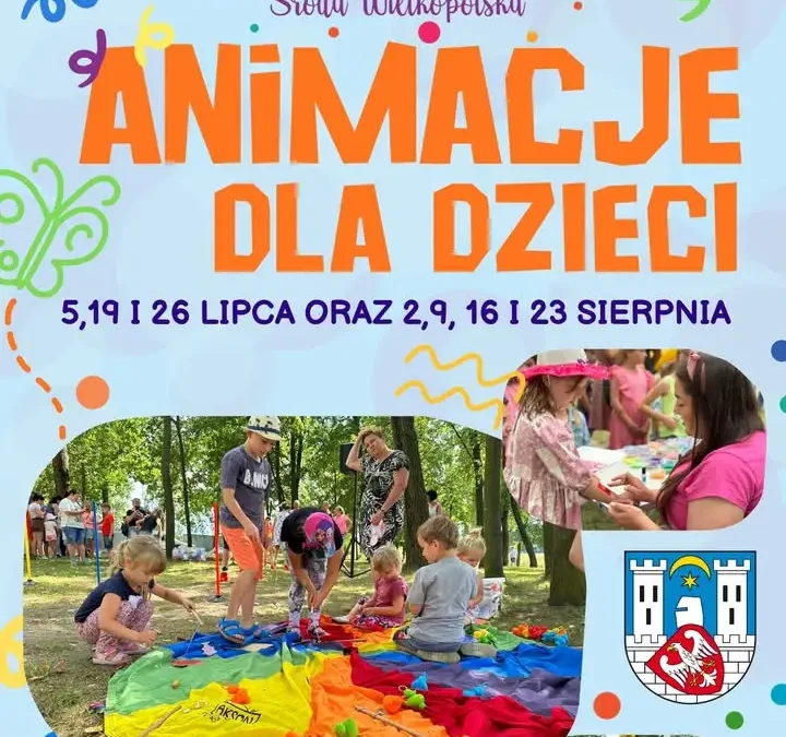 Wakacyjne animacje dla dzieci nad Jeziorem Średzkim w każdą niedzielę