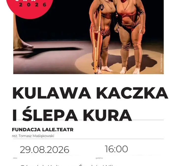 „Kulawa Kaczka i Ślepa Kura” – spektakl dla dzieci w Środzie Wielkopolskiej