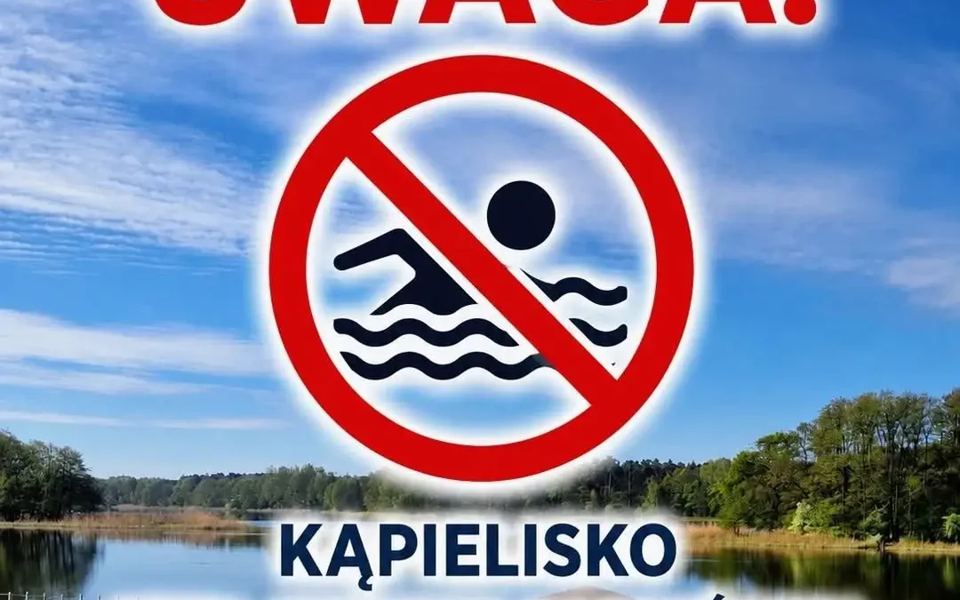 Kąpielisko nad Jeziorem Raczyńskim w Zaniemyślu zamknięte z powodu sinic