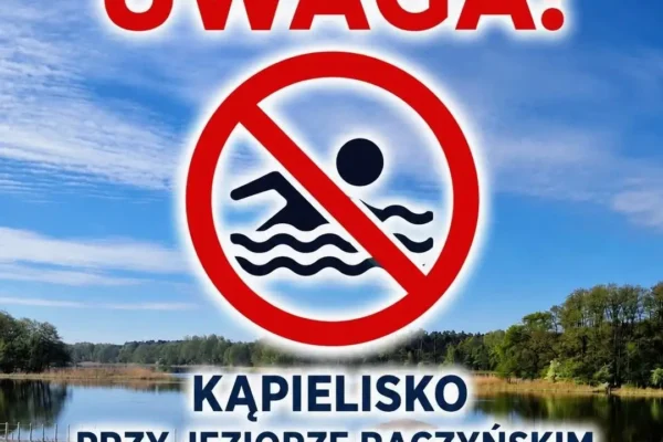 Kąpielisko nad Jeziorem Raczyńskim w Zaniemyślu zamknięte z powodu sinic