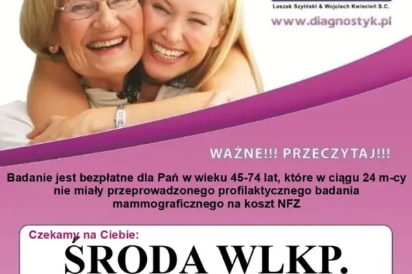 Bezpłatne badania mammograficzne w Środzie Wielkopolskiej – 18 sierpnia przy Biedronce