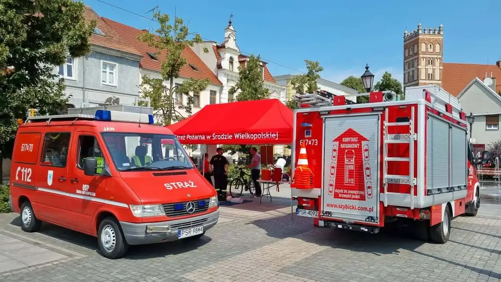 Młodzieżowa Drużyna Pożarnicza z Środy Wielkopolskiej uczyła mieszkańców pierwszej pomocy