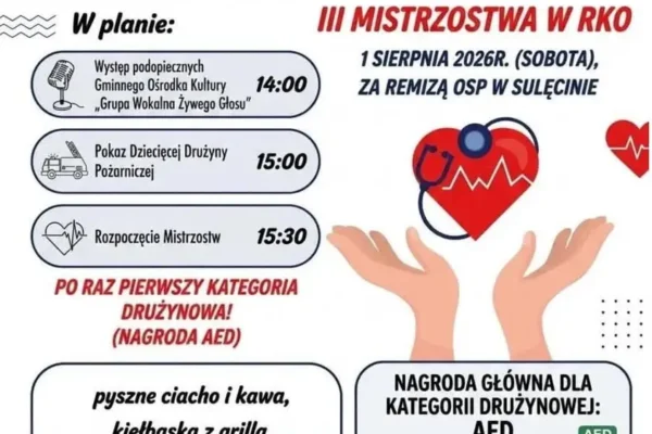 III Mistrzostwa w RKO w Sulęcinie – sprawdź swoje umiejętności i wygraj defibrylator