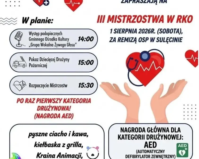 III Mistrzostwa w RKO w Sulęcinie – sprawdź swoje umiejętności i wygraj defibrylator