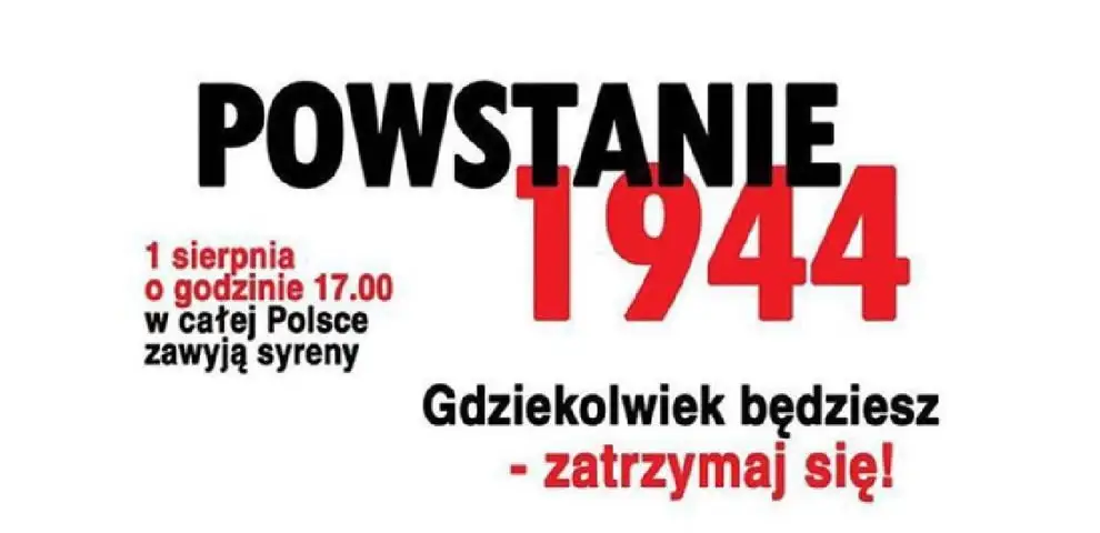 1 sierpnia w Zaniemyślu zawyją syreny alarmowe – uczczą pamięć Powstańców Warszawskich