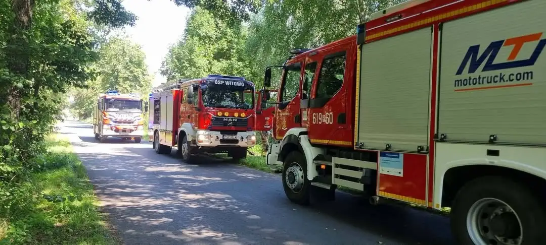 Pożar w Bronisławiu: strażacy z OSP Pięczkowo, Witowo i Krzykosy w akcji