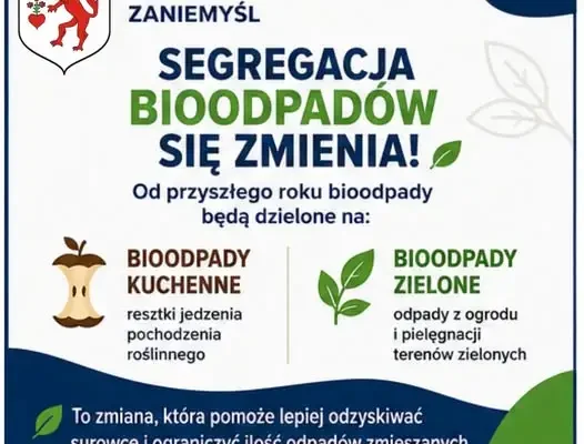 Zmiany w segregacji bioodpadów w gminie Zaniemyśl od 2027 roku