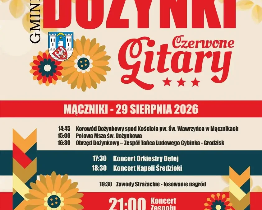 Dożynki Gminne 2026 w Mącznikach – program i atrakcje