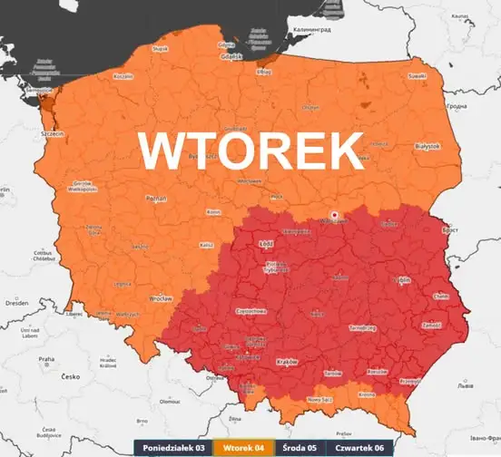 Ostrzeżenie IMGW: Upał w Wielkopolsce – prognoza na wtorek i kolejne dni