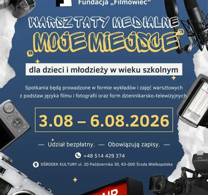 Warsztaty Medialne „Moje Miejsce” startują dziś w Ośrodku Kultury