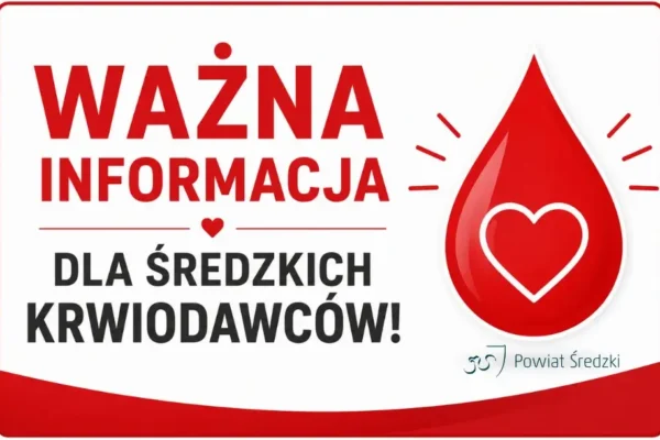 Zmiana lokalizacji akcji poboru krwi – 5 sierpnia we Wrześni