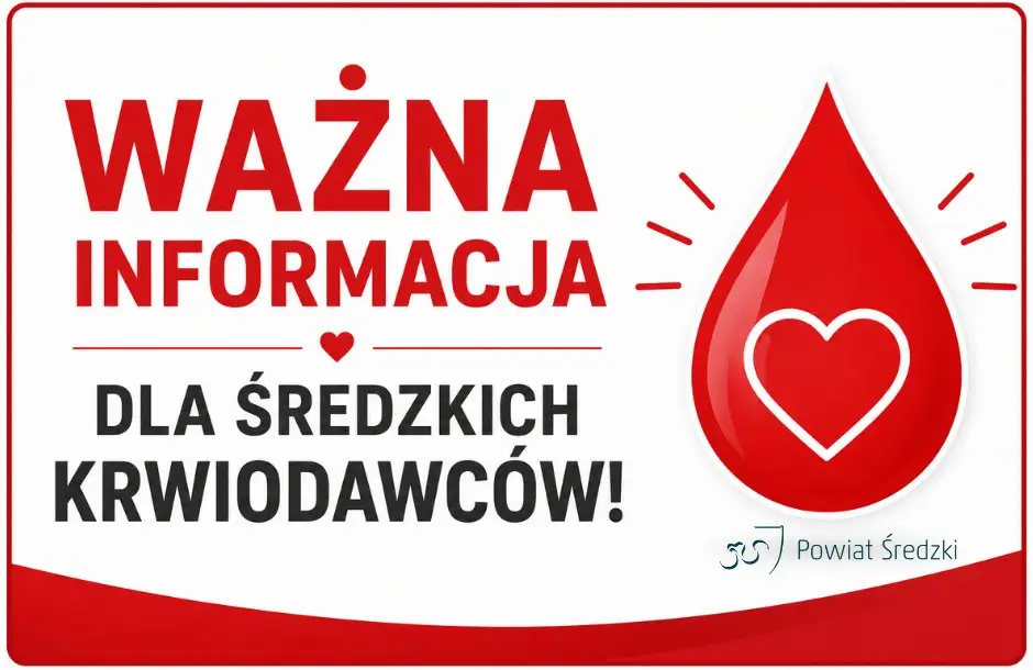 Zmiana lokalizacji akcji poboru krwi – 5 sierpnia we Wrześni