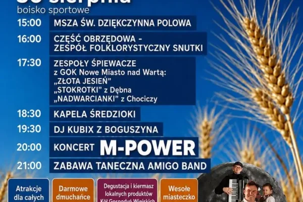 Dożynki Gminne w Boguszynie – 30 sierpnia pełne atrakcji